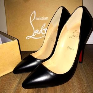 Christian Louboutin black patent heels